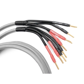 KABEL KONFEKCJONOWANY Melodika Gunmetal MDBA41530G Bi-amping OFC 4N 2x1,5mm2+2x4mm2 3m